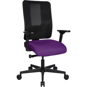 Topstar Bürostuhl Sitness Open X (N) Deluxe, OX300TW2 T330 lila, schwarz, schwarz Stoff