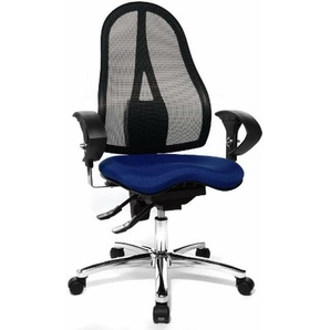 Topstar Bürostuhl Sitness® 15, ST19UT38 blau, chrom Stoff