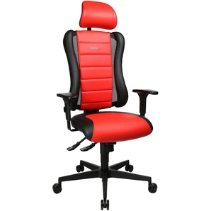 Bürostuhl TOPSTAR Sitness RS Stühle schwarz (schwarz, rot) Drehstühle