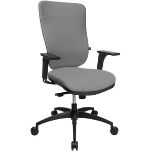 Bürostuhl TOPSTAR Soft Pro 100 Stühle grau (hellgrau) Drehstühle
