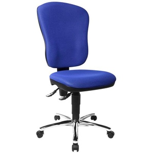 Topstar Bürostuhl Steel Point 80, 8189 BB6 blau, chrom Stoff