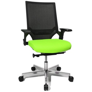 Topstar Bürostuhl T300, TA309A T350 Stoff grün, Gestell alu