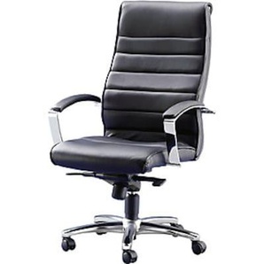 Topstar Chefsessel Leder, Armlehnen mit Lederbezug, schwarz TD LUX 10 8779 A80