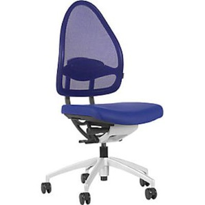 Topstar Design-Bürodrehstuhl mit Netzrücken, Höhe 550 mm, royalblau OPEN BASE 10 J4700 S