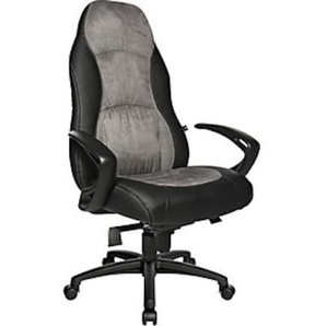 Topstar Drehsessel aus Kunstleder und Mikrofaser, schwarz / grau SPEED CHAIR-SC20F TC