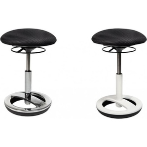 TOPSTAR Hocker Sitness Bob SU43BR0 Fuß weiß Bezug schwarz