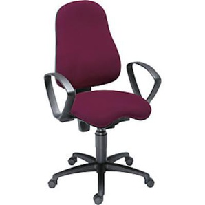 Topstar Operator-Drehstuhl BALANCE 400, Body Balance Tec®, bordeaux BAL 400B G27