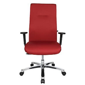 Topstar Operator-Drehstuhl BIGSTAR20, Punktsynchron-Mechanik, Tragf. 150 kg, rot BT290TW51