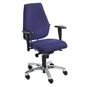 Topstar Operator-Drehstuhl, Flachsitz mit Knierolle und Body Balance Tec®, blau SITNESS 30, SI99K G2