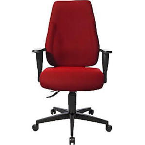 Topstar Operator-Drehstuhl LADY SITNESS, Permanentkontakt-Mechanik, rot LT0BKBC1