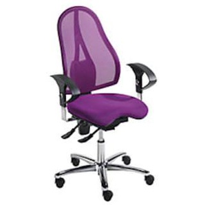 Topstar Operator-Drehstuhl SITNESS 15, + Body Balance Tec®, Netzbezug, lila SITNESS 15, ST19U G0