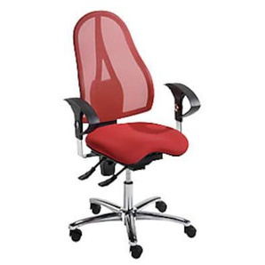 Topstar Operator-Drehstuhl SITNESS 15, + Body Balance Tec®, Netzbezug, rot SITNESS 15, ST19U G2