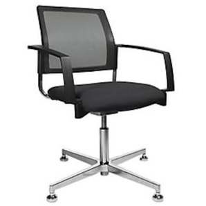Topstar Polster-Drehsessel mit Netz-Rückenlehne, schwarz BTOB 30 3D-NETZ,BB69