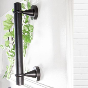 Torgriff, Stoßgriff, Rohrform | Eisen, schwarz | H 5,2 x B 27,0 cm