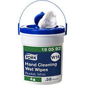 Tork Premium Handreinigungs-Feuchttuch-Eimer W14 Parfümfrei 58 Tücher 190592