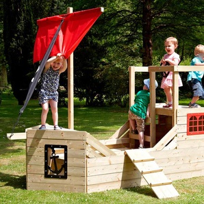 TP Toys Holz-Piratenschiff-Spielplatz »Galleon« - schwarz -