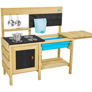 TP Toys Outdoor-Spielküche Deluxe Holz, mit Zubehör 40x136x96 cm