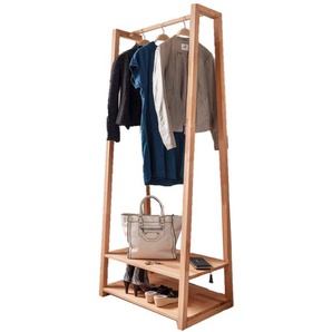 TPT Möbel BERN Garderobe Kernbuche massiv inkl. 2 Ablageböden