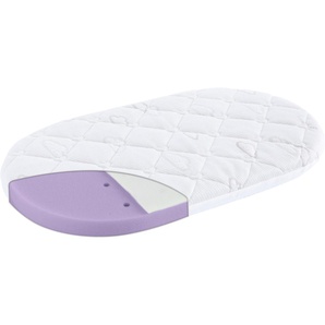 Träumeland Babymatratze »KINDERWAGEN Brise Light p.f. Elsa & Emil 34 x 78 x 6 cm, oval«, 6 cm hoch, Raumgewicht: 40 kg/m³, (1 St., 1-tlg.)