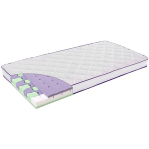 Träumeland Babymatratze Schmetterling, Weiß, Violett, Textil, Füllung: Vlies, 70x11x140 cm, Fkt, Textiles Vertrauen - Oeko-Tex®, Made in Austria,