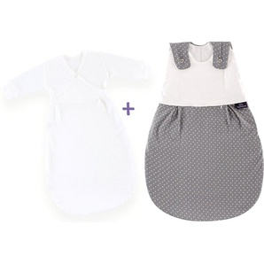 Träumeland Babyschlafsack Set Pünktchen grau (Packung, 3 tlg., 3er-Pack)