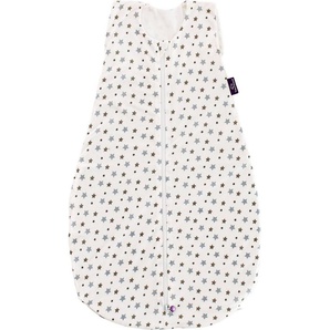 Träumeland Babyschlafsack Sommerschlafsack LIEBMICH TENCEL™, Design weiß mit grauen Sternen (1 tlg)