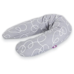 Stillkissen TRÄUMELAND Stillkissen DESIGN 13 - grau Funktionskissen Gr. B/H/L: 16 cm x 10 cm x 190 cm, grau (anthrazit) Stillkissen Funktionskissen