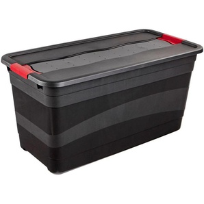 Transportbehälter KEEEPER eckhart Transportboxen Gr. B/H/L: 39,5 cm x 40 cm x 79,5 cm, schwarz Aufbewahrungsbox Korb & Box Ordnungsbox Ordnungsboxen Transportboxen 83 l, mit Deckel, Schiebeverschluss, extra stabil