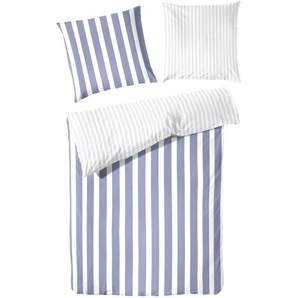 Traumhaft gut schlafen – Perkal-Bettwäsche, 2-teilig, mit Blockstreifen, in versch. Farben und Größen