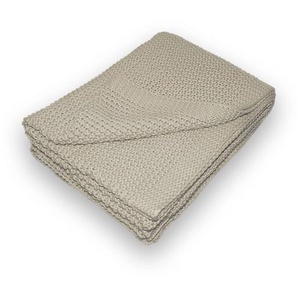 Traumhaft gut schlafen Strickdecke – Kuscheldecke in verschiedenen Farben, 100% Polyester