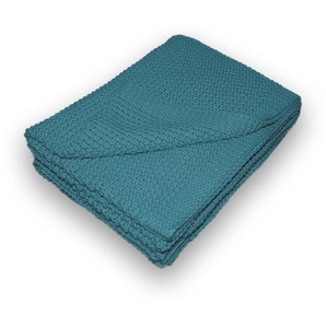 Traumhaft gut schlafen Strickdecke – Kuscheldecke in verschiedenen Farben, 100% Polyester