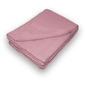 Traumhaft gut schlafen Strickdecke – Kuscheldecke in verschiedenen Farben, 100% Polyester