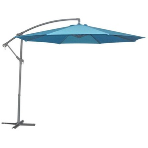 Trendline - Ampelschirm petrol ø 300 cm mit Kurbel Sonnenschirm Gartenschirm