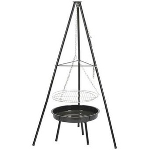 Trendline - Dreibein-Schwenk-Grill ø 46,5cm Schwenkgrill Feuerschale verchromt