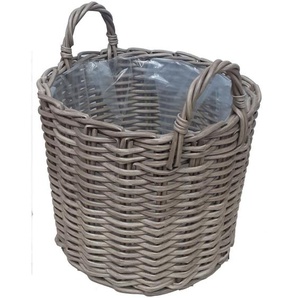 Trendline - Pflanzkorb Blumenkasten Blumentopf ø 46 x 34 cm Geflochten Beige