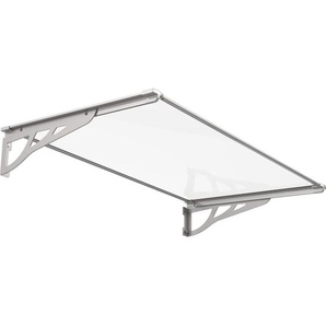 TrendLine Vordach Nancy 140x90x18 cm Aluminium Pultdach Türvordach Überdachung