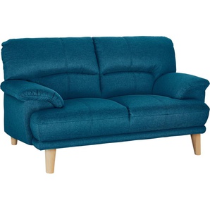 2-Sitzer TRENDMANUFAKTUR Cecilia Sofas Gr. B/H/T: 162 cm x 87 cm x 90 cm, Struktur fein, blau (petrol) 2-Sitzer Sofas