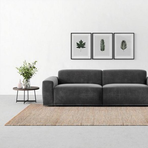TRENDMANUFAKTUR Big-Sofa Braga, mit hochwertigem Kaltschaum, Megasofa, in Cord erhältlich, modernes Big-Sofa, Couch mit hohem Sitzkomfort, 254/72/107 cm (B/H/T)