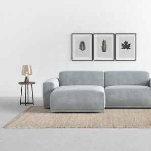TRENDMANUFAKTUR Ecksofa Braga, mit hochwertigem Kaltschaum, L-Form, in Cord erhältlich, 2 Teile, modernes Sofa, Couch mit hohem Sitzkomfort, 255/72/160 cm (B/H/T)