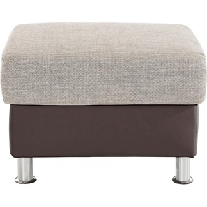 Hocker TRENDMANUFAKTUR Gr. B/H/T: 67 cm x 46 cm x 53 cm, Kunstleder SOFTLUX-Struktur, Ohne Federkern, braun (braun, sand, beige) Polsterhocker Sitzhocker Hocker wahlweise mit komfortablem Federkern, frei im Raum stellbar