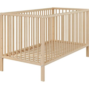 trendteam Babybett Universal, 1-tlg., Baby-Bett mit Gitterbettseiten aus Massivholz, inkl. Lattenrost