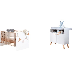 trendteam Babymöbel-Set Mats, (2-tlg), neutrales Design