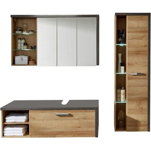 trendteam Badmöbel-Set Bay, (Set, 3-St)