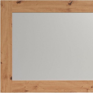 Home affaire Garderobenspiegel Ambres (1-St), Eckiger Wandspiegel, Rahmen in Holzoptik, B/H ca.: 116/76 cm