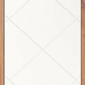 trendteam Hängeschrank Touch (1-St) 36 cm breit, klein, hängend, 1 Tür, weiß matt / braune Holzoptik