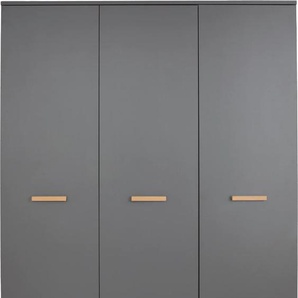 Kleiderschrank TRENDTEAM Mats Schränke Gr. B/H/T: 130 cm x 190 cm x 60 cm, 3 St., grau Kleiderschränke 3 türig