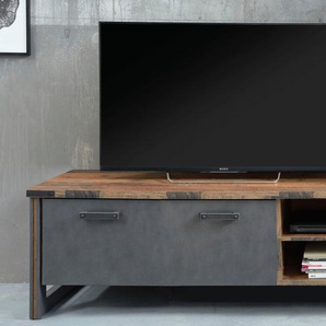 Lowboard TRENDTEAM Prime Sideboards braun (old woodfarben, anthrazit matera) Lowboards Breite 178 cm