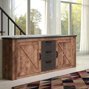 trendteam Sideboard Georgia, Diagonale Sprossen
