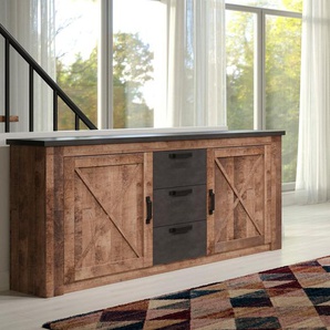 trendteam Sideboard Granada, Diagonale Sprossen