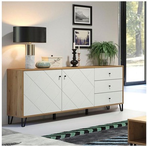 trendteam Sideboard Touch, Fräsungen in Rautenoptik